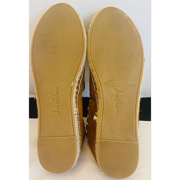 Sam Edelman 9.5 Koda Suede slip on  Espadrille Flats with Studs Women’s Shoes - Picture 10 of 10
